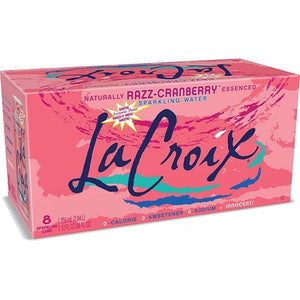 lacroix - CASE OF 8 - cranberry raspberry - sparkling water - 355mlx8