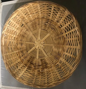 bamboo basket plate/platter - 12"x1.5"