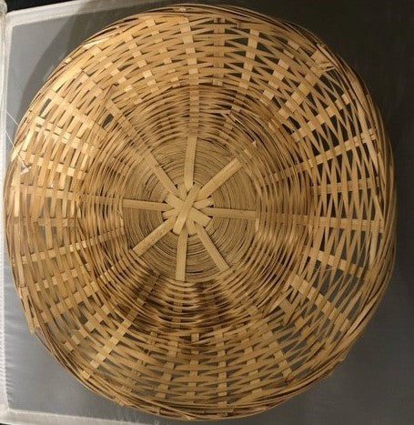 bamboo basket plate/platter - 12