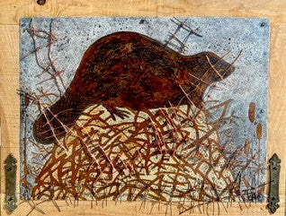 lee horner - greeting card - amik beaver - local artisan