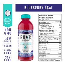Load image into Gallery viewer, roar - blueberry acai - electrolyte infusions - 532ml
