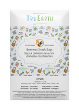 Load image into Gallery viewer, beeswax snack bags - 4 pack - (2M &amp; 2L)
