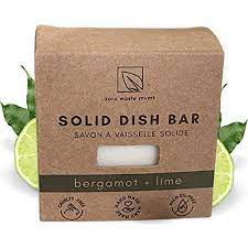 zero waste - solid dish soap bar - bergamot & lime