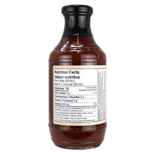 Load image into Gallery viewer, G.Hughes - BBQ sauce  - hickory - NO Sugar ADDED - 490mL

