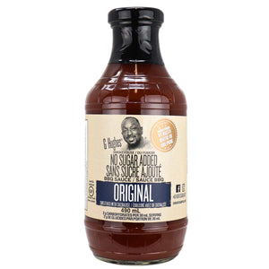 G.Hughes - BBQ sauce  - original - NO Sugar ADDED - 490mL