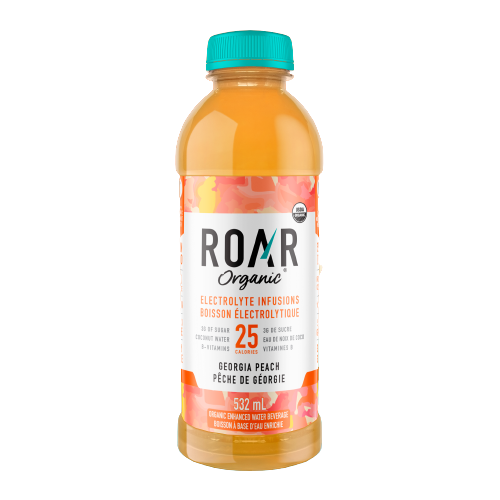 roar - georgia peach - electrolyte infusions - 532ml