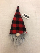Load image into Gallery viewer, gnome - bottle topper - red/black buffalo plaid gnome - 4&quot;

