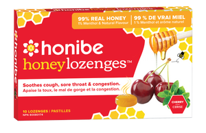 honibe - honey lozenges - cherry - cough/sore throat/congestion