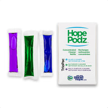 Load image into Gallery viewer, hopepodz - TRIOPAC - glass/bathroom/multi surface cleaner
