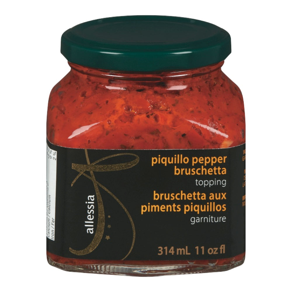allessia piquillo - bruschetta - red pepper - 314ml