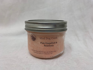candle - pink grapefruit rosemary - mud dog creek