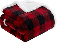 Load image into Gallery viewer, throw blanket - fleece plaid - 48..75&quot;x58.5&quot;
