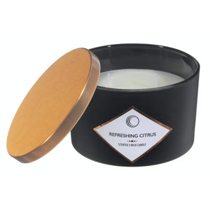 candle - refreshing citrus - 3 wick - 14oz - scented candle