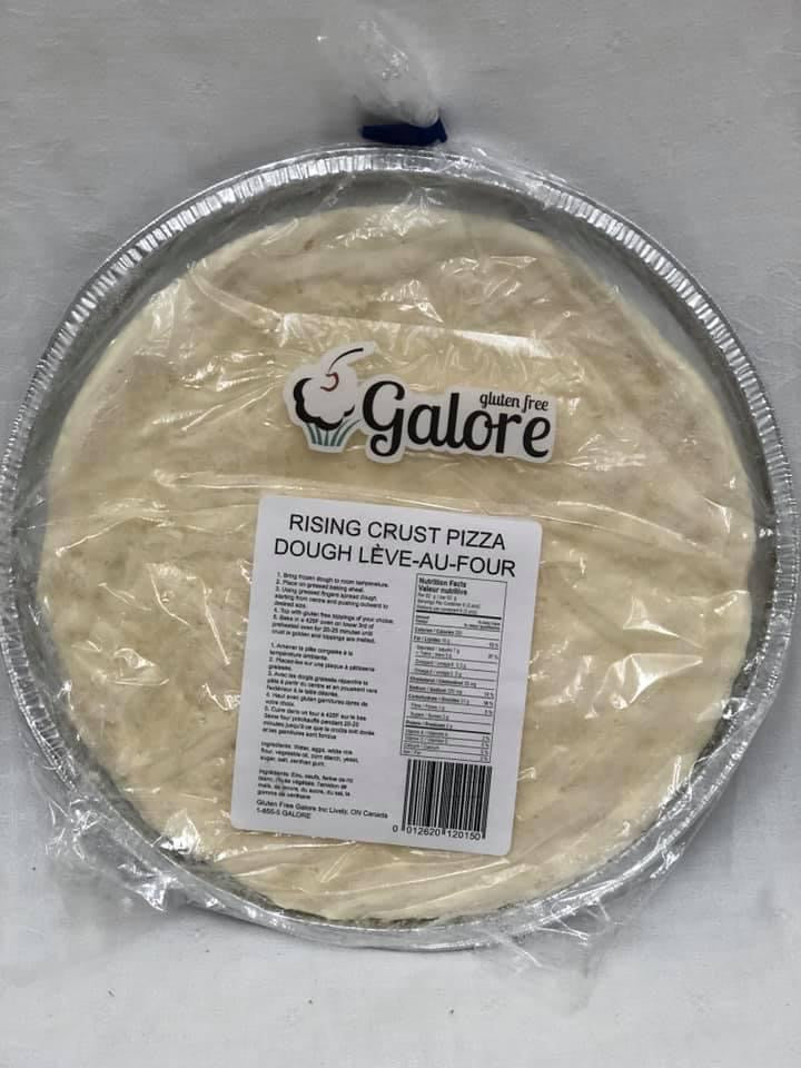gluten free galore - pizza dough - pan form