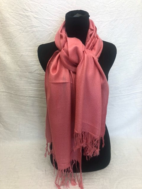 scarf - pashmina - salmon pink