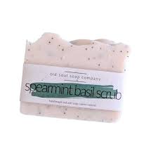 old soul soap - 6.5oz - spearmint basil scrub