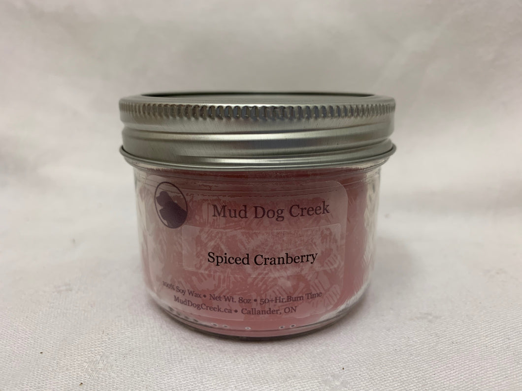 candle - spiced cranberry - mud dog creek
