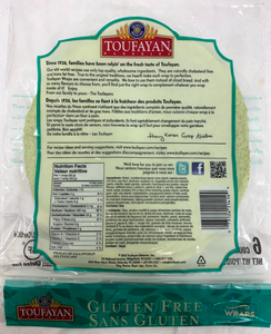 wraps - spinach - gluten free - toufayan