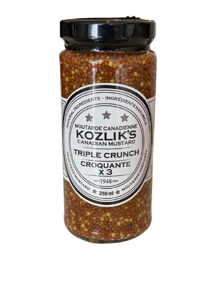 kozlik's - mustard - triple crunch - 250ml