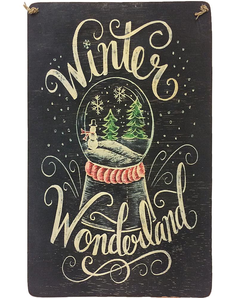 sign - winter wonderland - 40x25